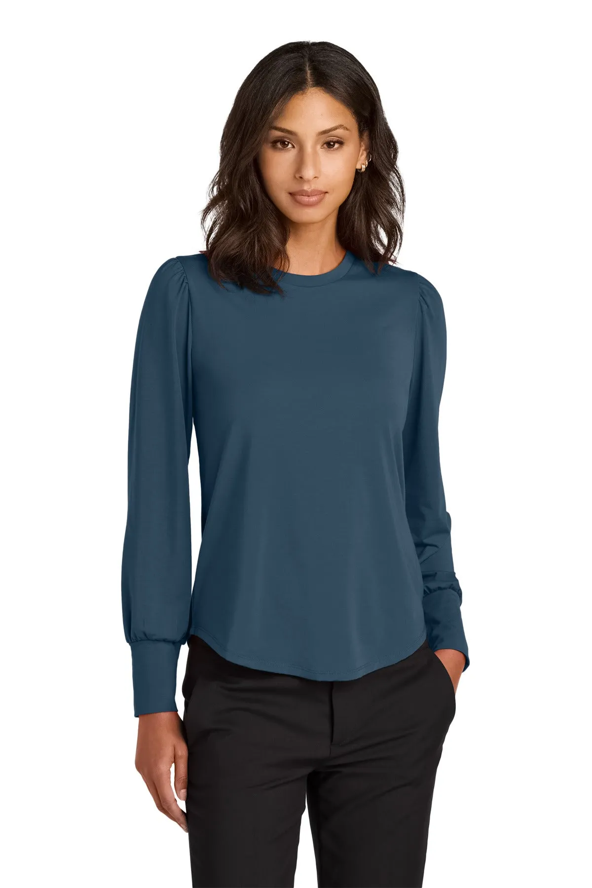 Mercer Mettle Ladies Stretch Jersey Long Sleeve Blouson Top
