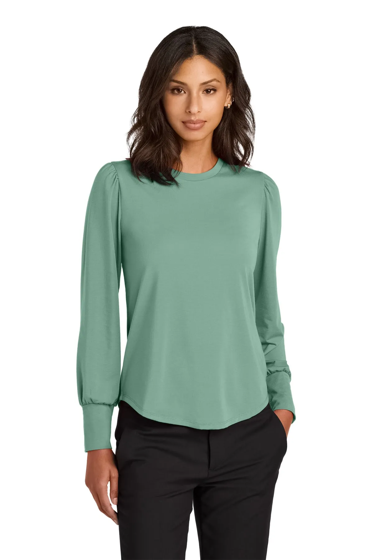Mercer Mettle Ladies Stretch Jersey Long Sleeve Blouson Top