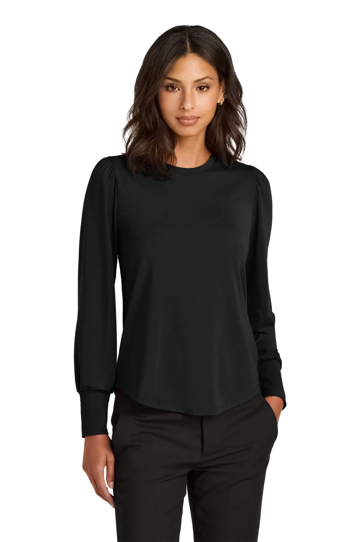 Mercer Mettle Ladies Stretch Jersey Long Sleeve Blouson Top