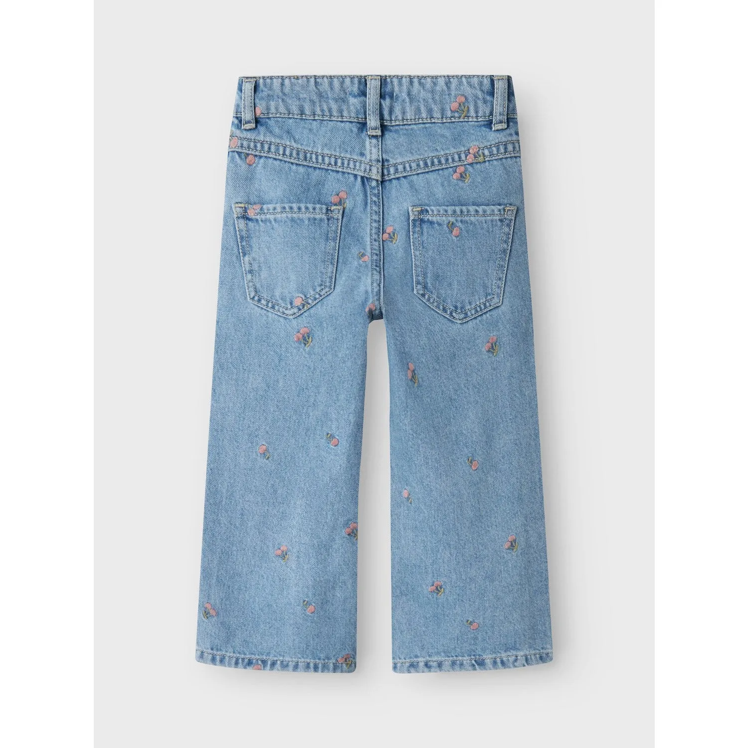 Name It Light Blue Denim Rose Wide Jeans