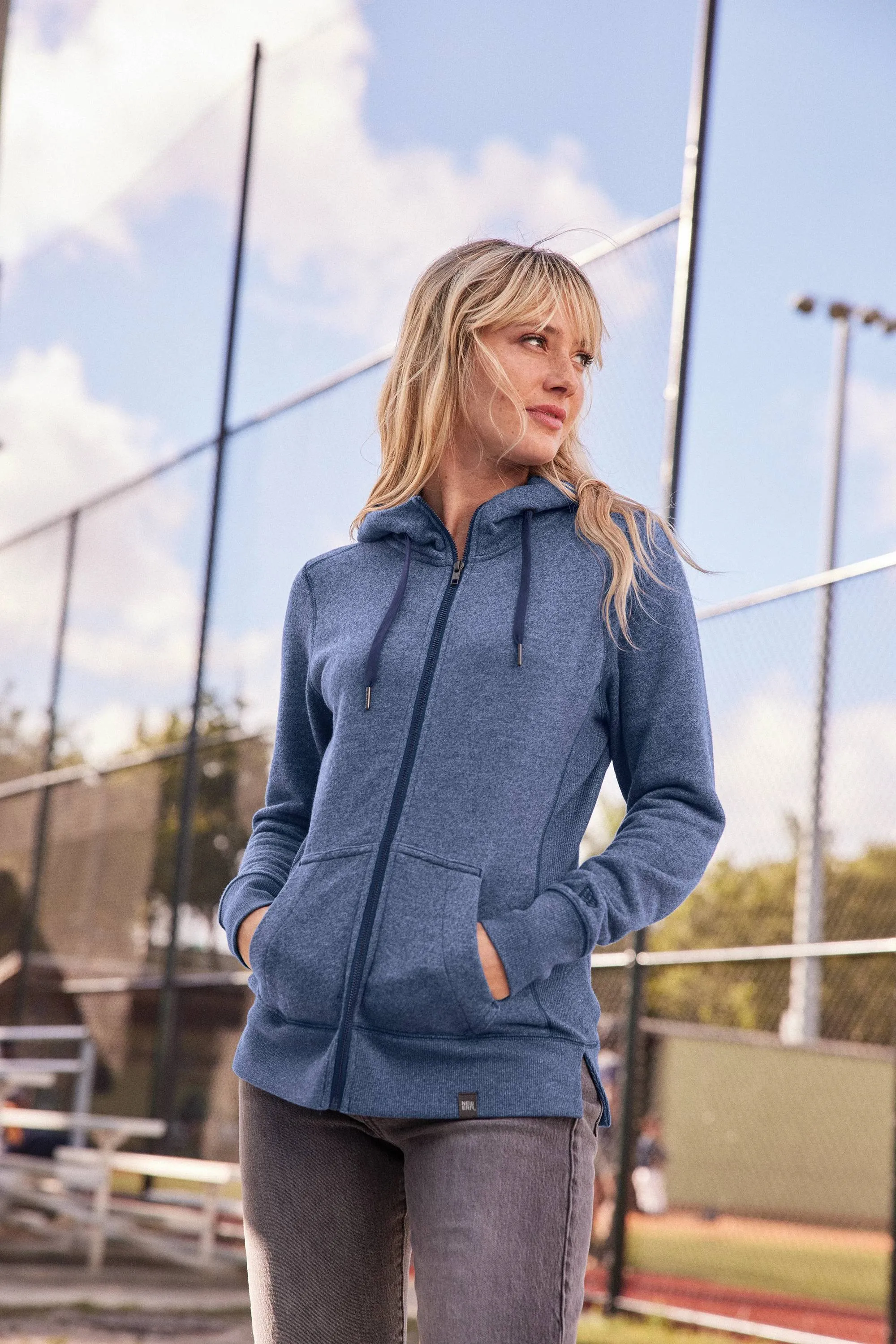 New Era Ladies French Terry Full-Zip Hoodie