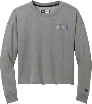 New Era Ladies Tri-Blend Fleece Crop Crew