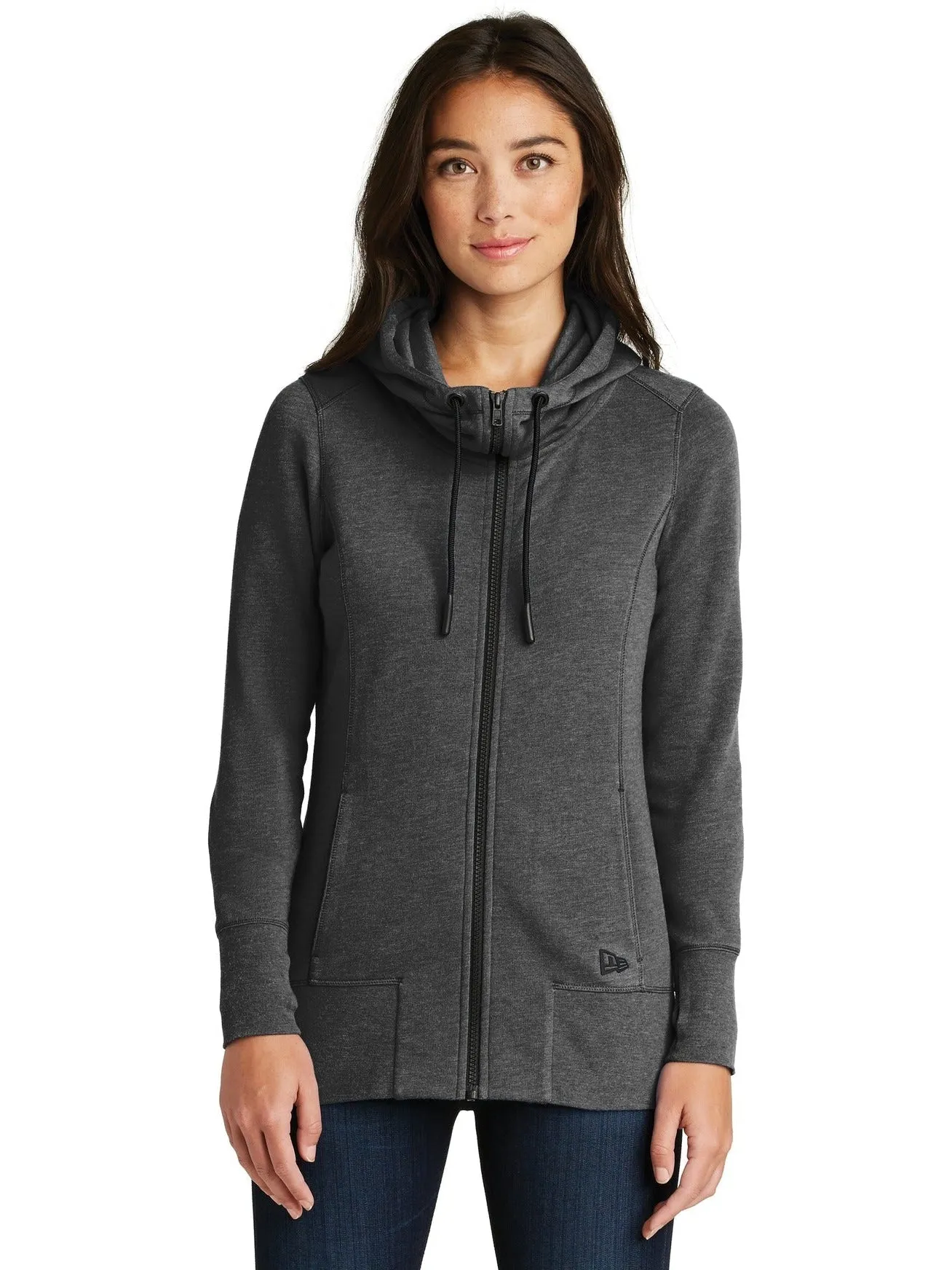 New Era Ladies Tri-Blend Fleece Full-Zip Hoodie