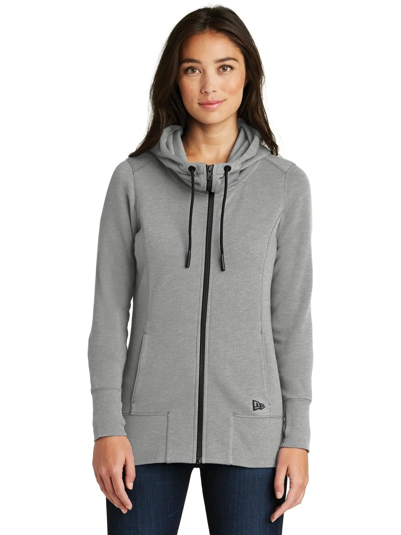 New Era Ladies Tri-Blend Fleece Full-Zip Hoodie