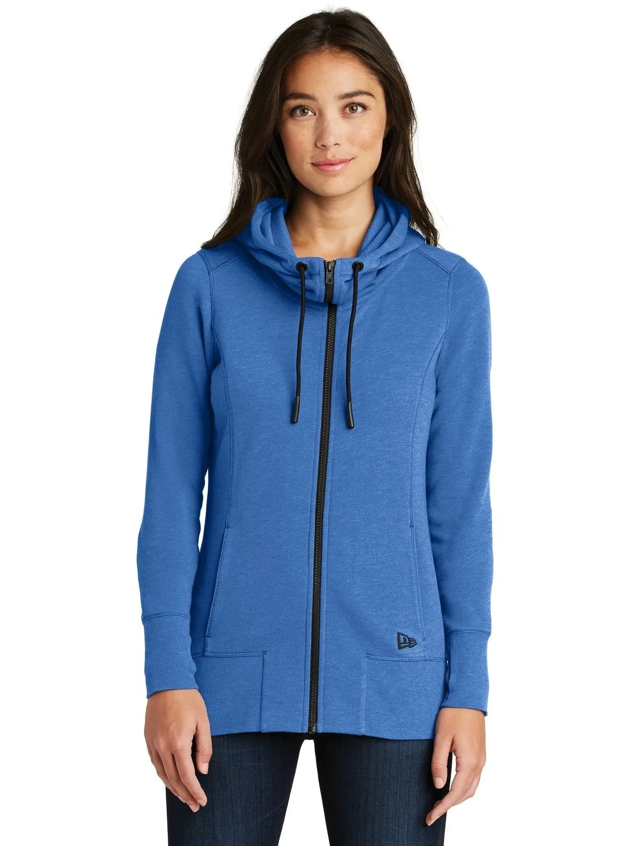 New Era Ladies Tri-Blend Fleece Full-Zip Hoodie