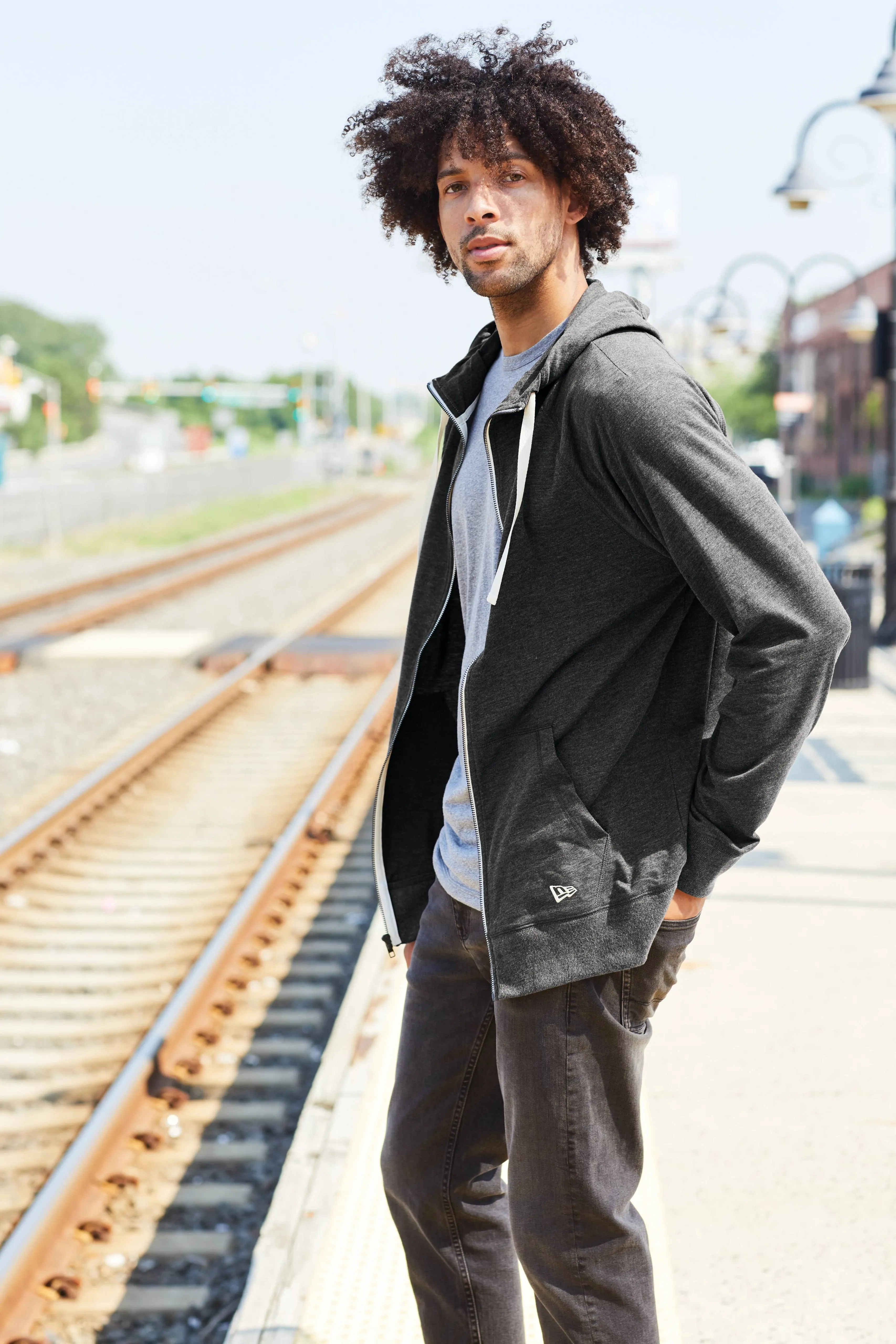 New Era Sueded Cotton Full-Zip Hoodie