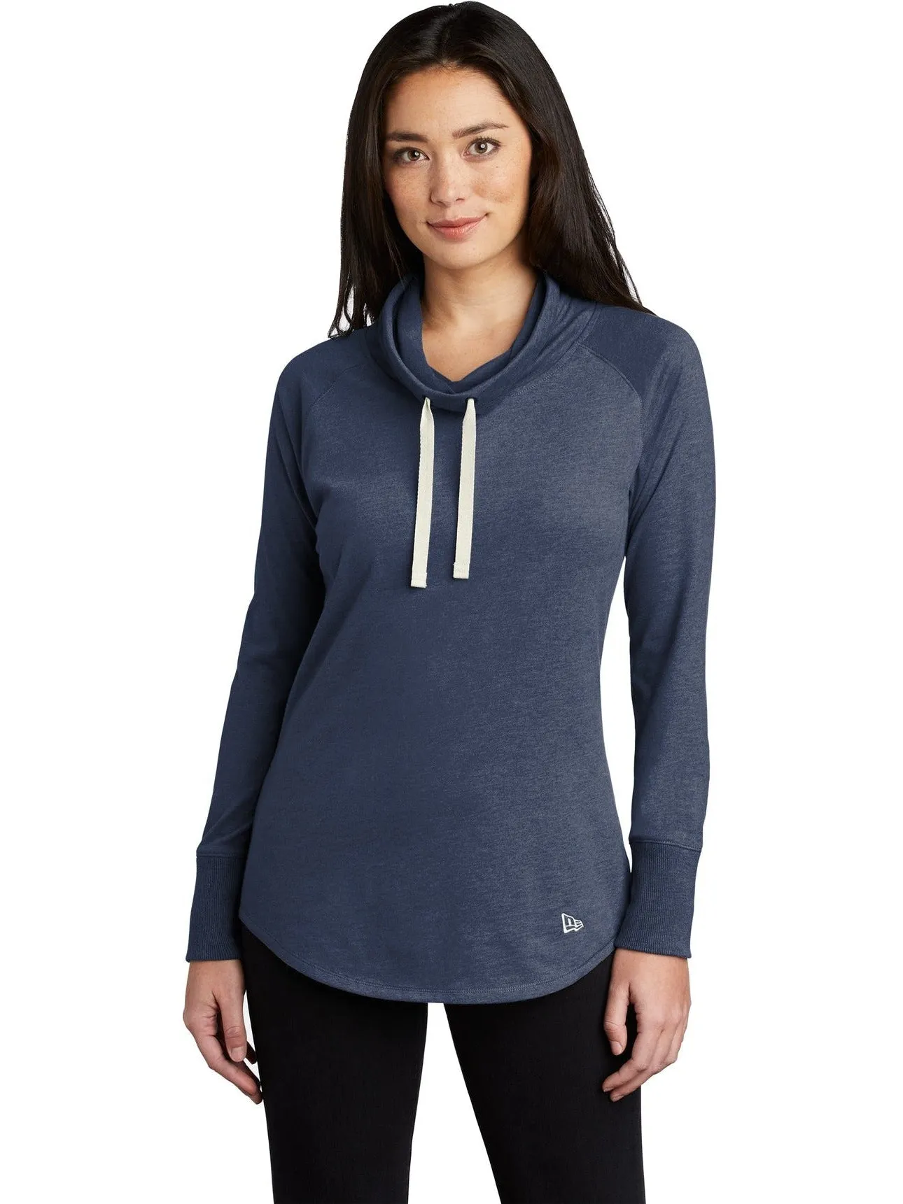New EraLadies Sueded Cotton Blend Cowl Tee