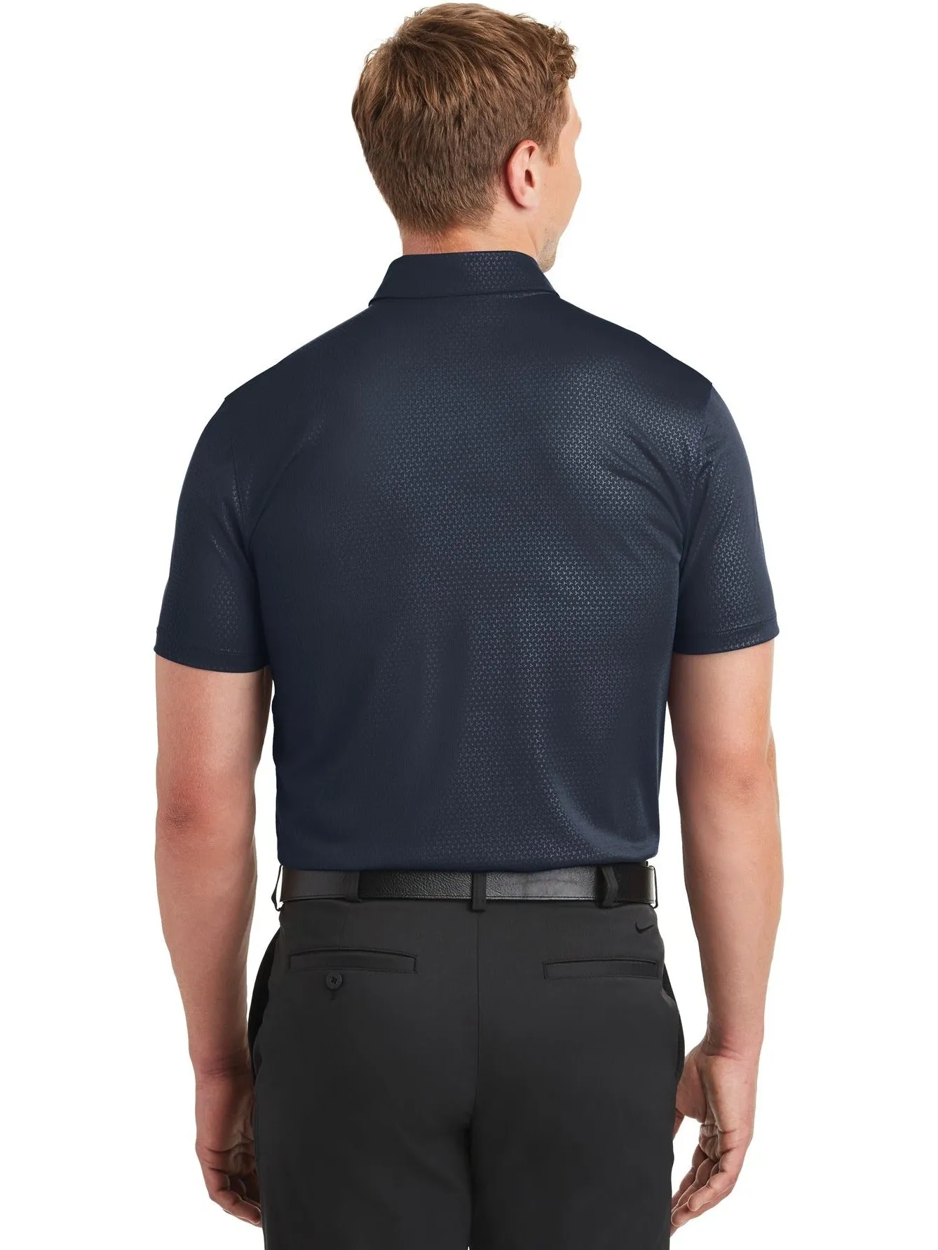 NIKE Dri-FIT Embossed Tri-Blade Polo