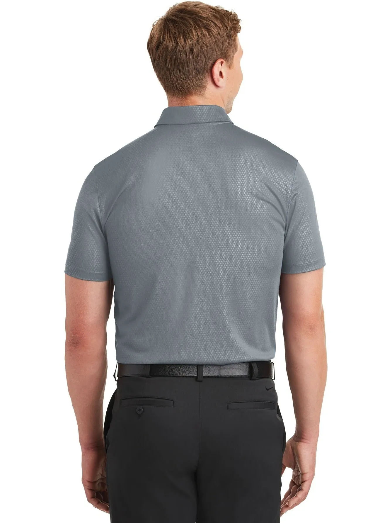 NIKE Dri-FIT Embossed Tri-Blade Polo