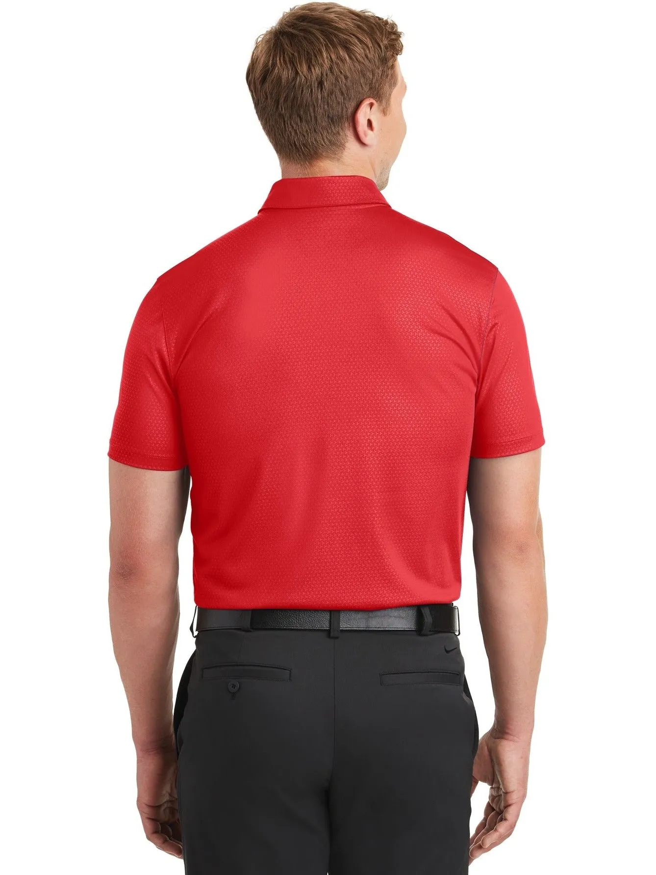 NIKE Dri-FIT Embossed Tri-Blade Polo