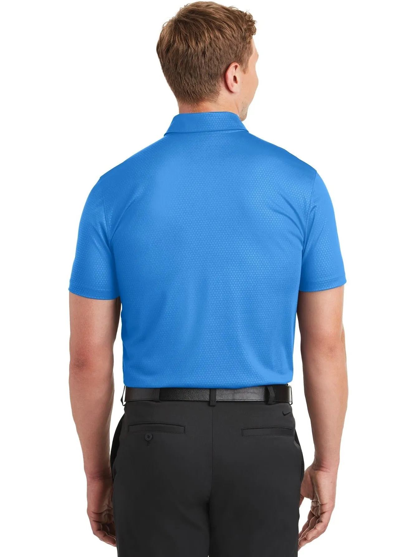 NIKE Dri-FIT Embossed Tri-Blade Polo