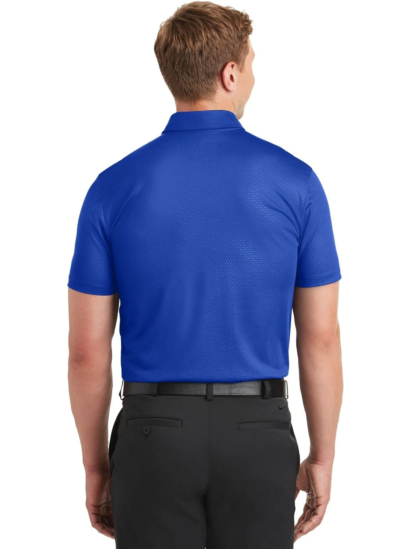 NIKE Dri-FIT Embossed Tri-Blade Polo