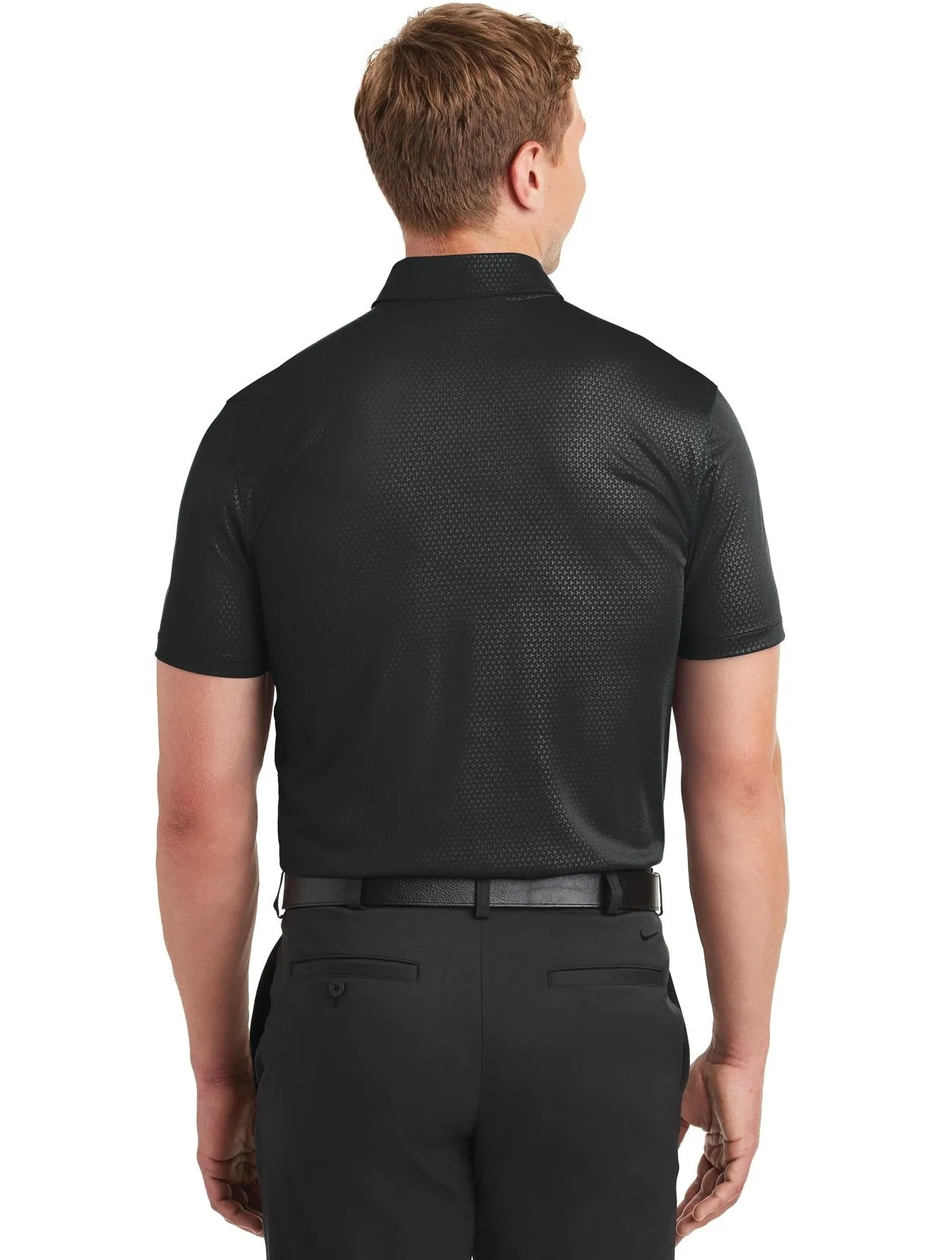 NIKE Dri-FIT Embossed Tri-Blade Polo