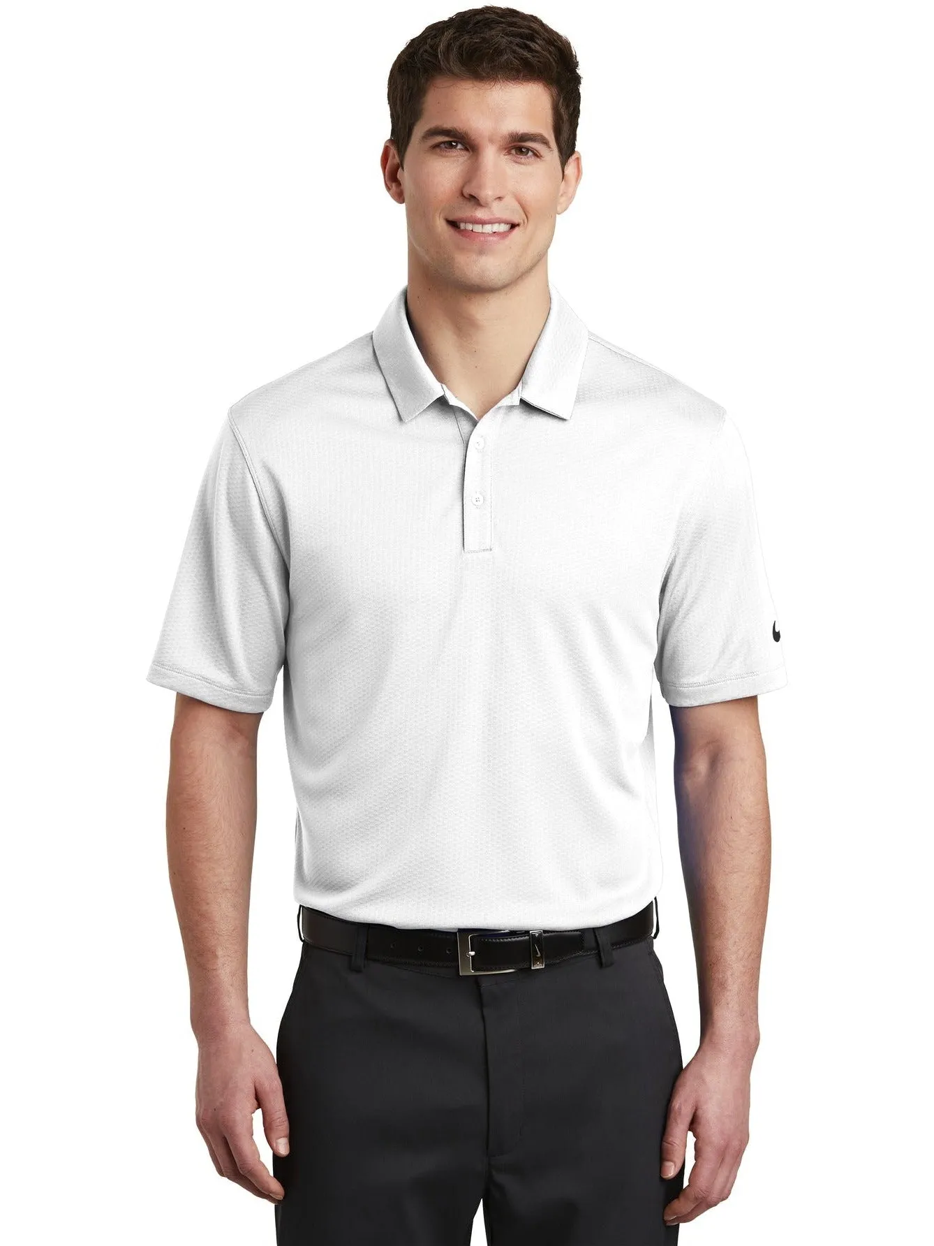 NIKE Dri-FIT Hex Textured Polo