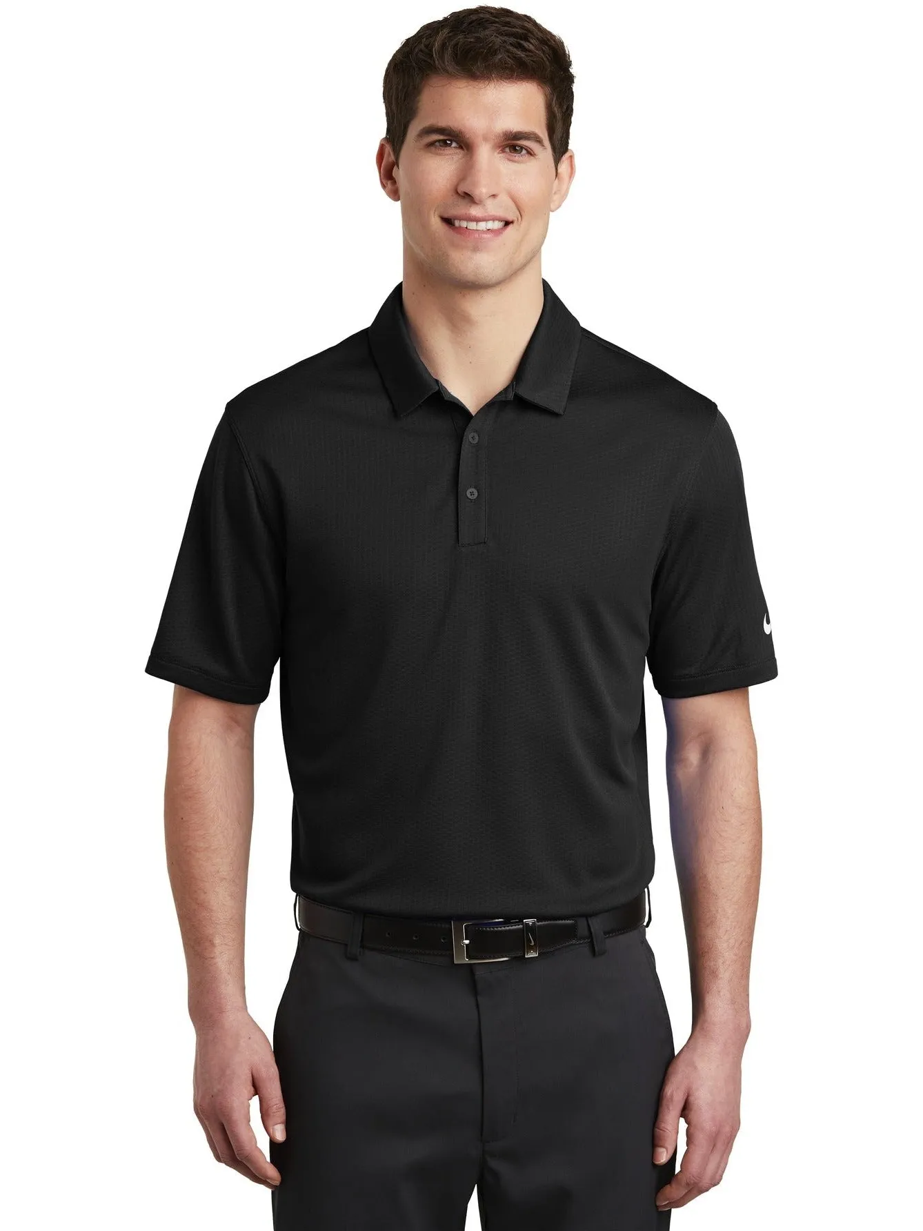 NIKE Dri-FIT Hex Textured Polo