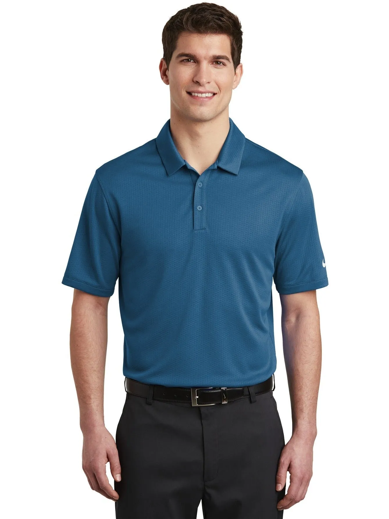 NIKE Dri-FIT Hex Textured Polo