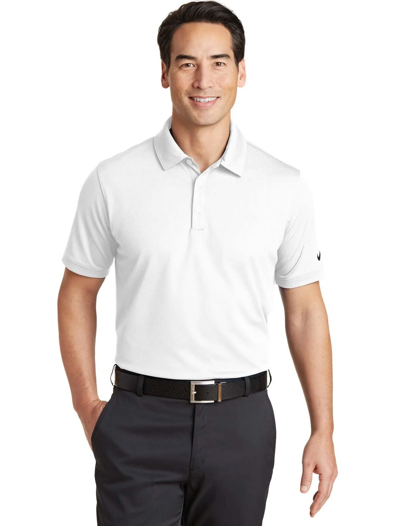 NIKE Dri-FIT Solid Icon Pique Modern Fit Polo