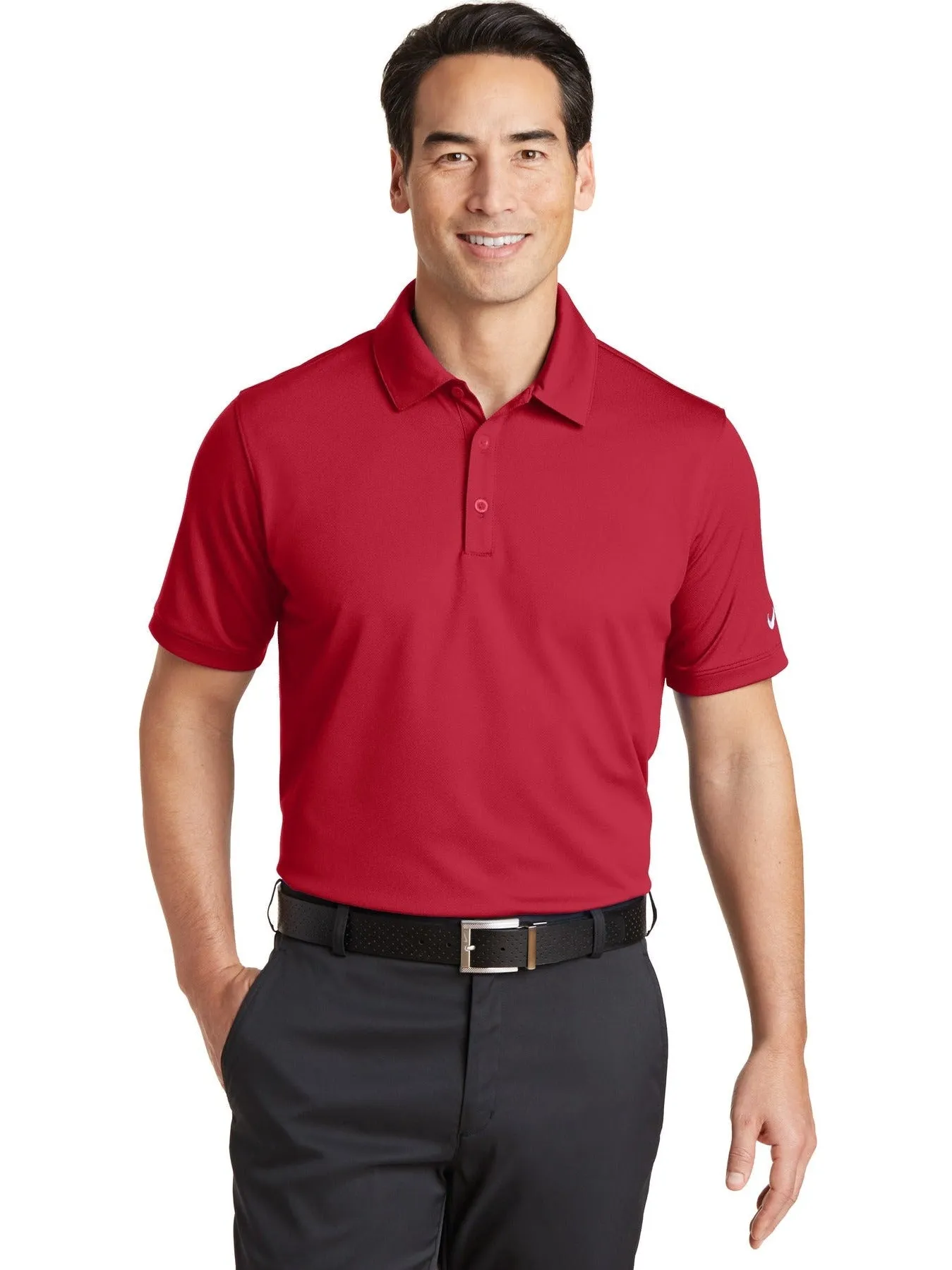 NIKE Dri-FIT Solid Icon Pique Modern Fit Polo