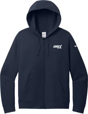 Nike Ladies Club Fleece Sleeve Swoosh Full-Zip Hoodie
