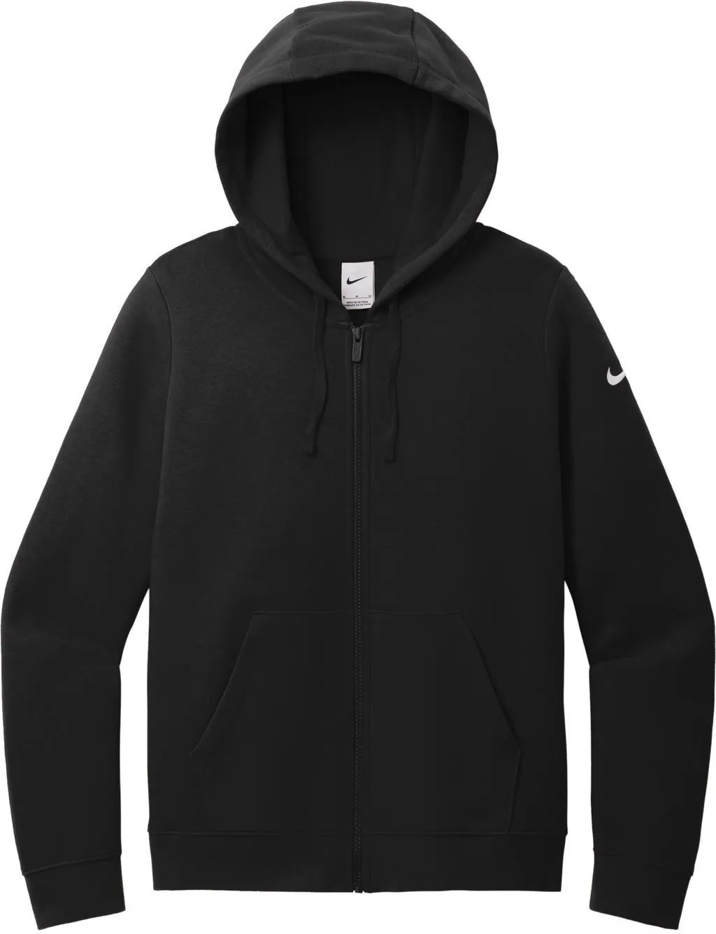 Nike Ladies Club Fleece Sleeve Swoosh Full-Zip Hoodie