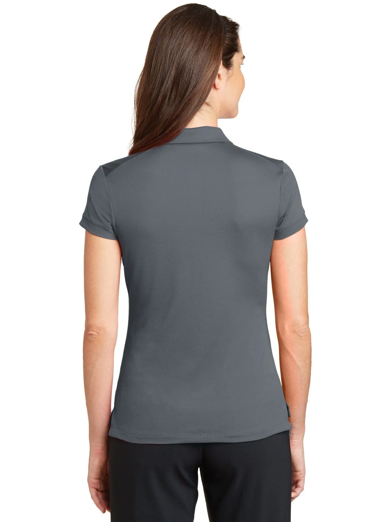 NIKE Ladies Dri-FIT Solid Icon Pique Modern Fit Polo