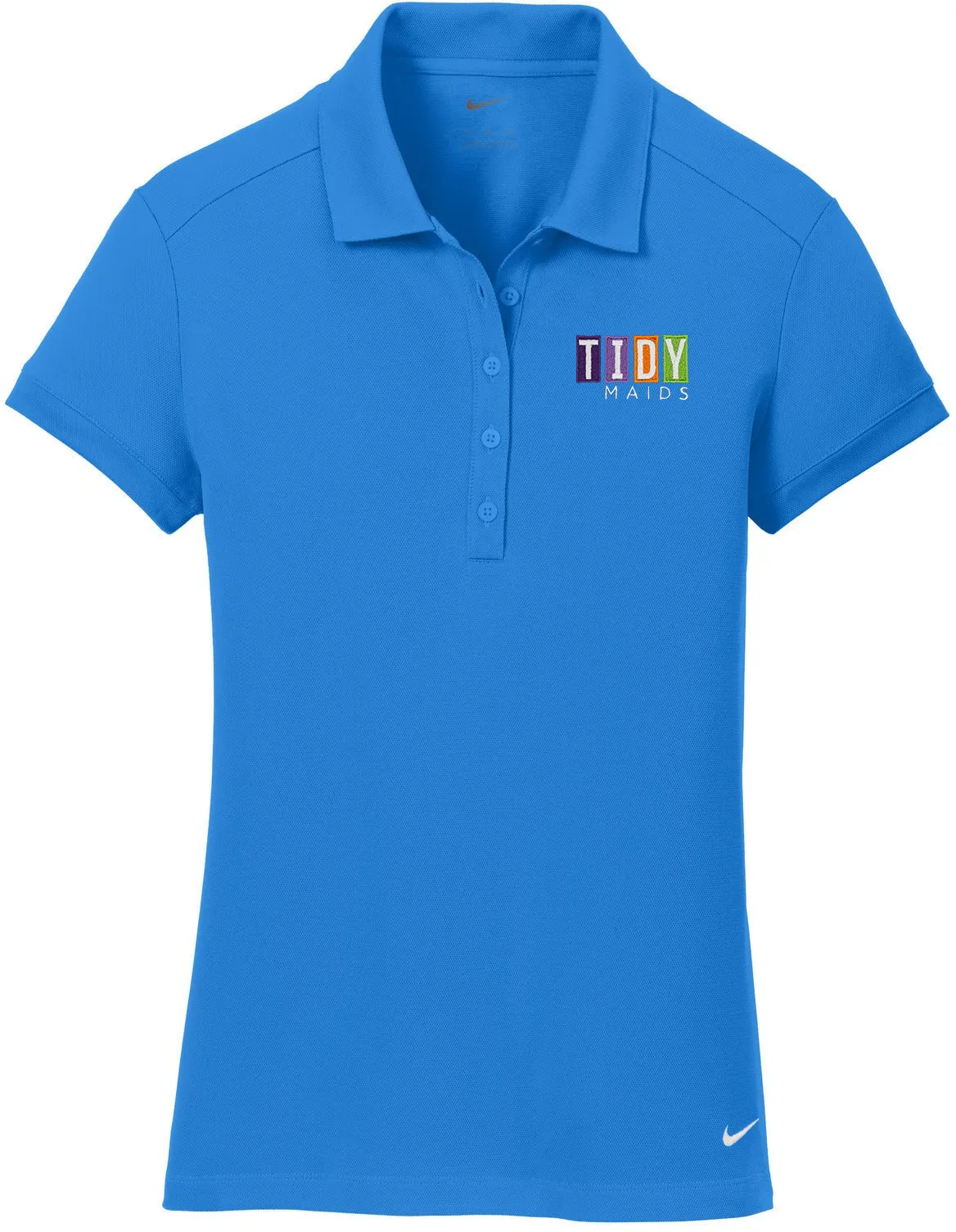 NIKE Ladies Dri-FIT Solid Icon Pique Modern Fit Polo