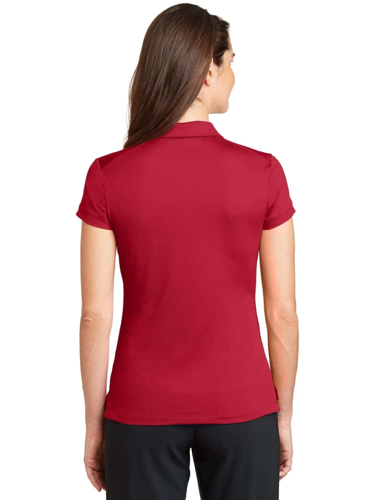 NIKE Ladies Dri-FIT Solid Icon Pique Modern Fit Polo