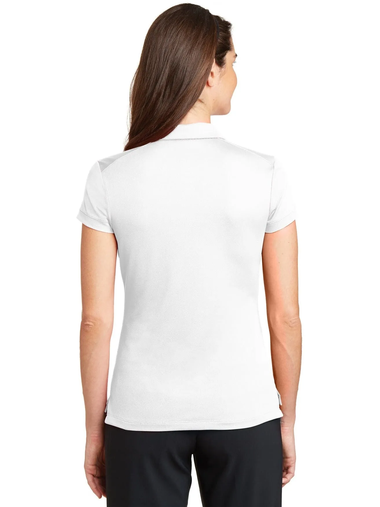 NIKE Ladies Dri-FIT Solid Icon Pique Modern Fit Polo