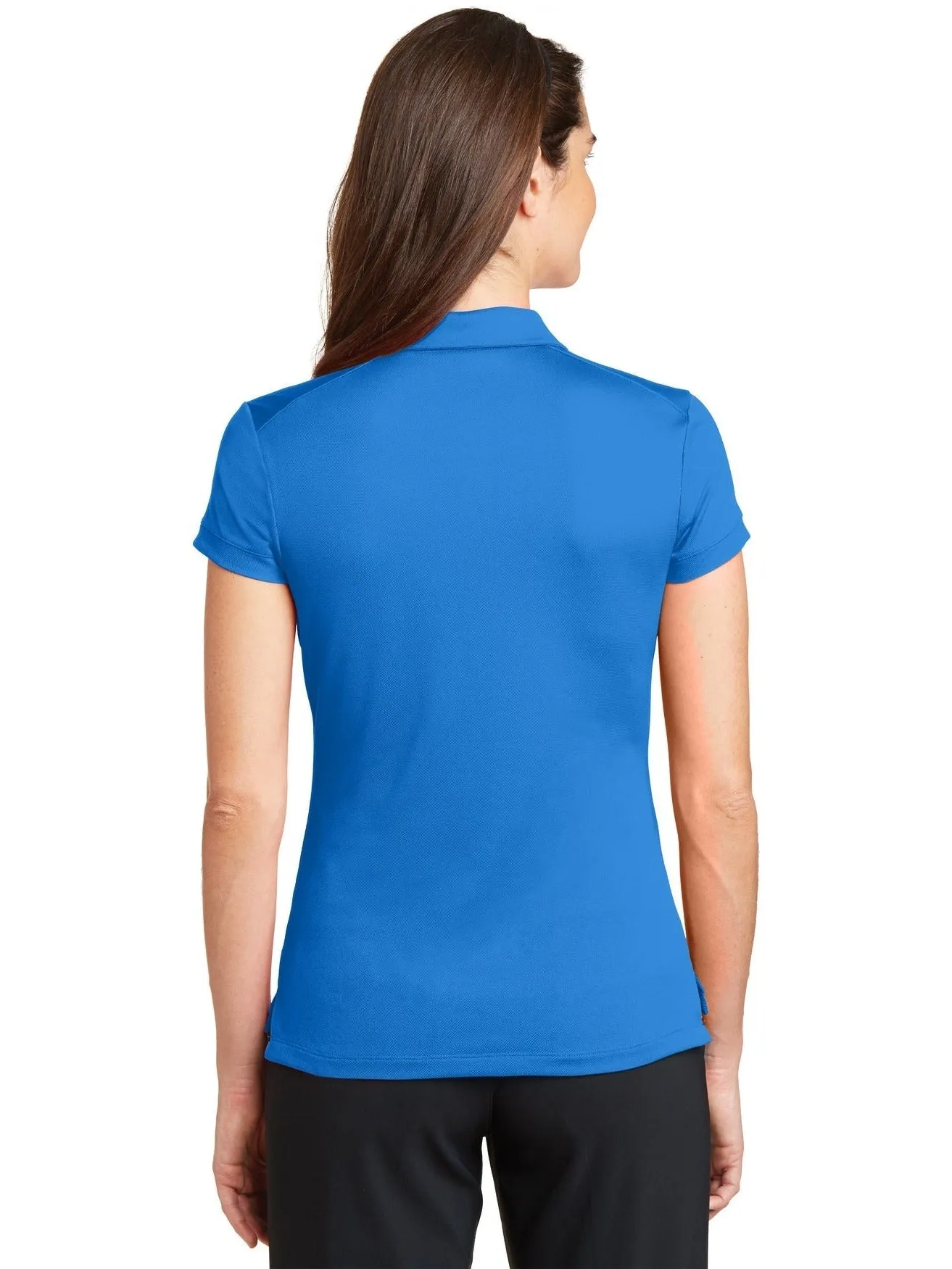 NIKE Ladies Dri-FIT Solid Icon Pique Modern Fit Polo