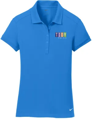 NIKE Ladies Dri-FIT Solid Icon Pique Modern Fit Polo