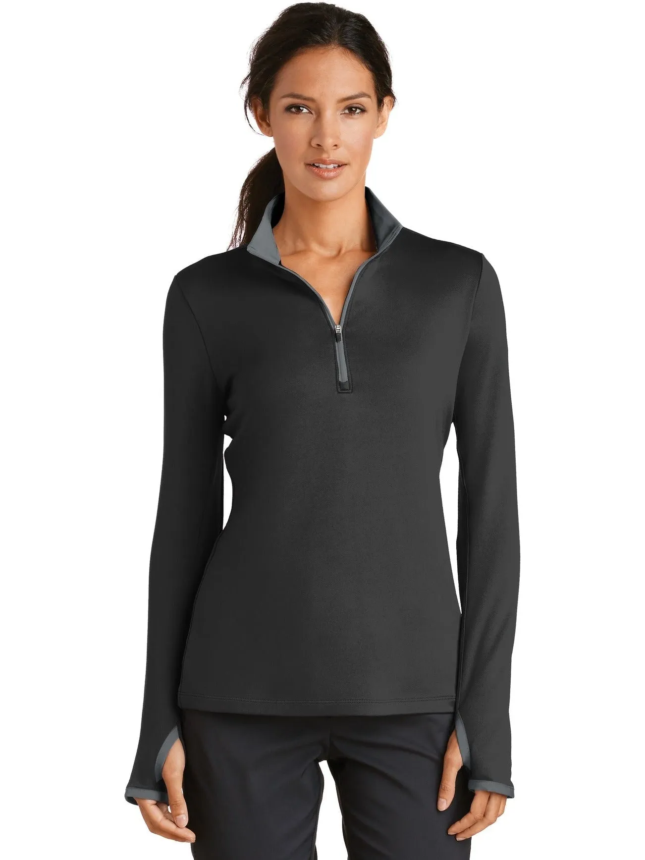 NIKE Ladies Dri-FIT Stretch 1/2-Zip Cover-Up