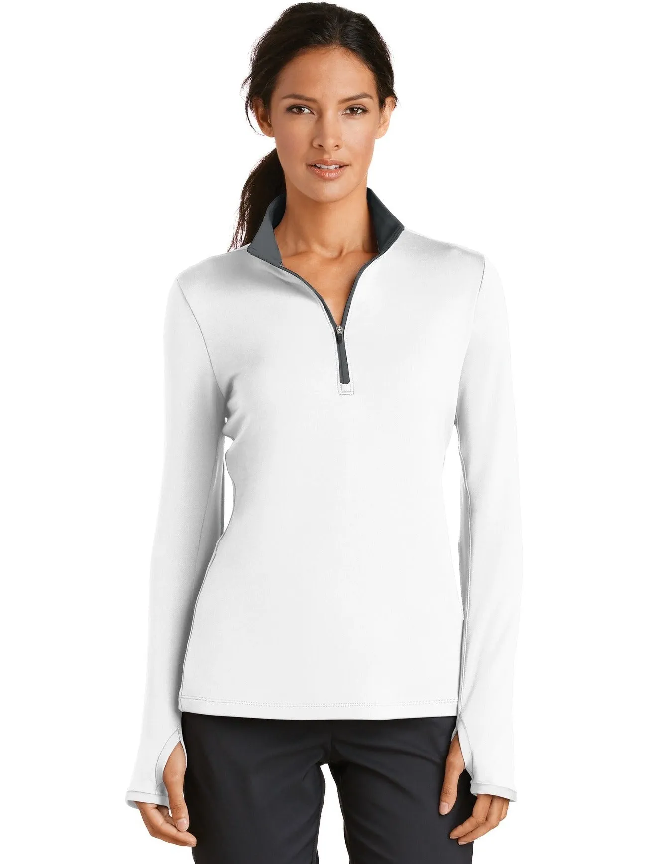 NIKE Ladies Dri-FIT Stretch 1/2-Zip Cover-Up