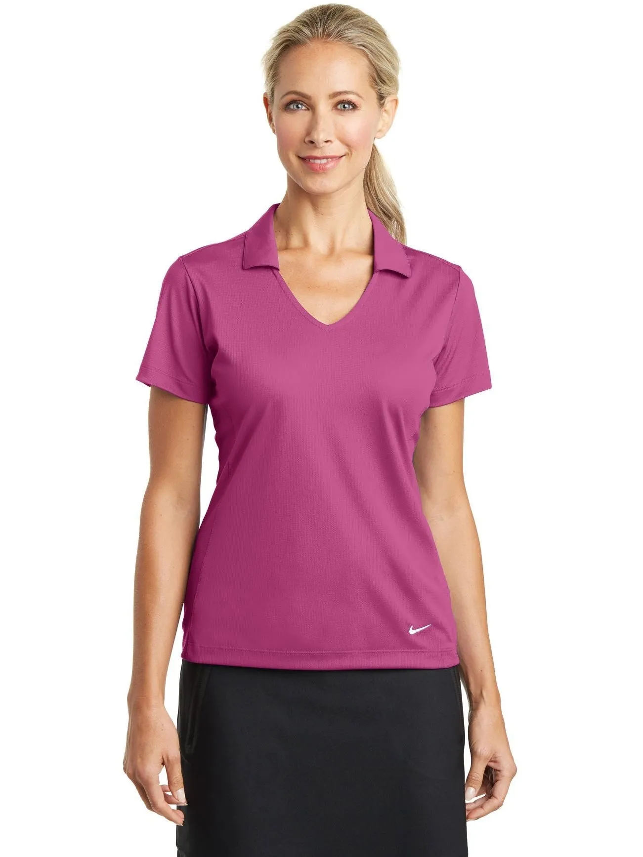 NIKE Ladies Dri-FIT Vertical Mesh Polo