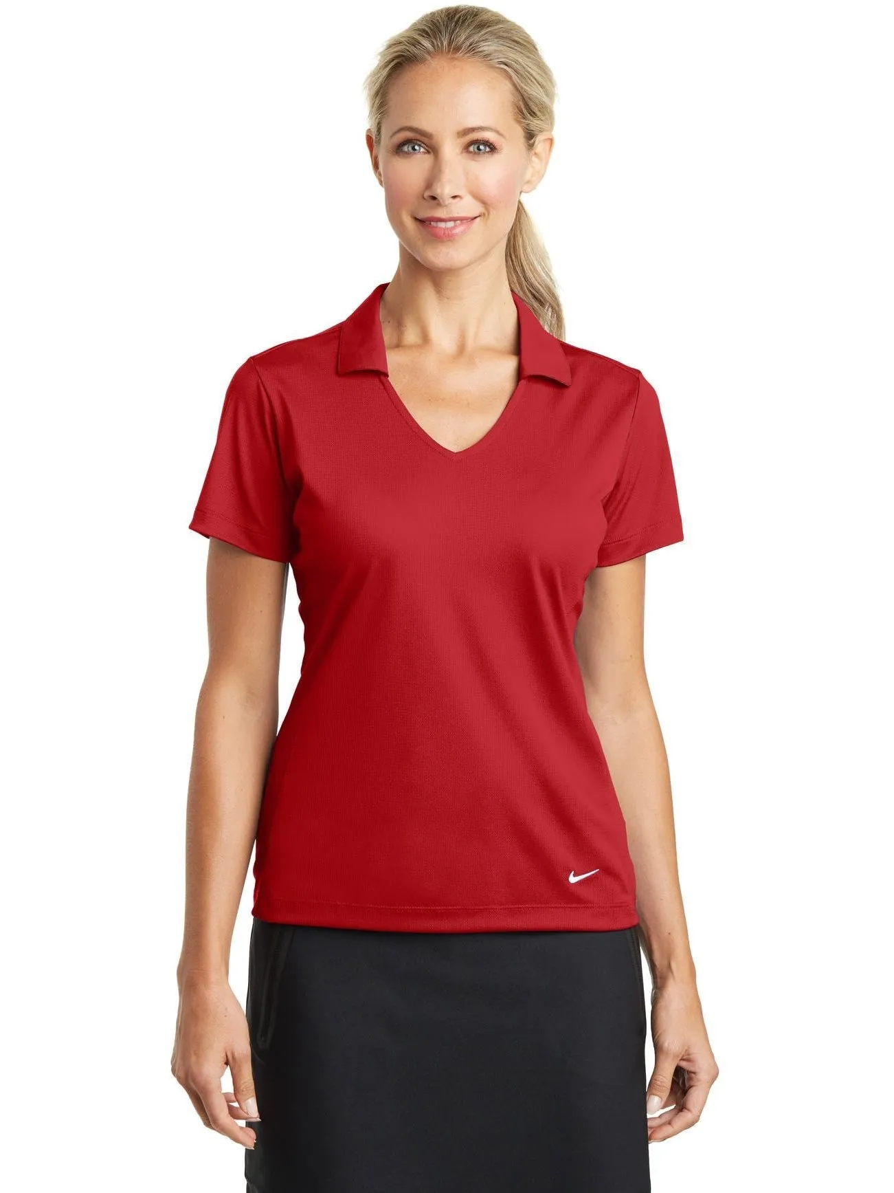 NIKE Ladies Dri-FIT Vertical Mesh Polo
