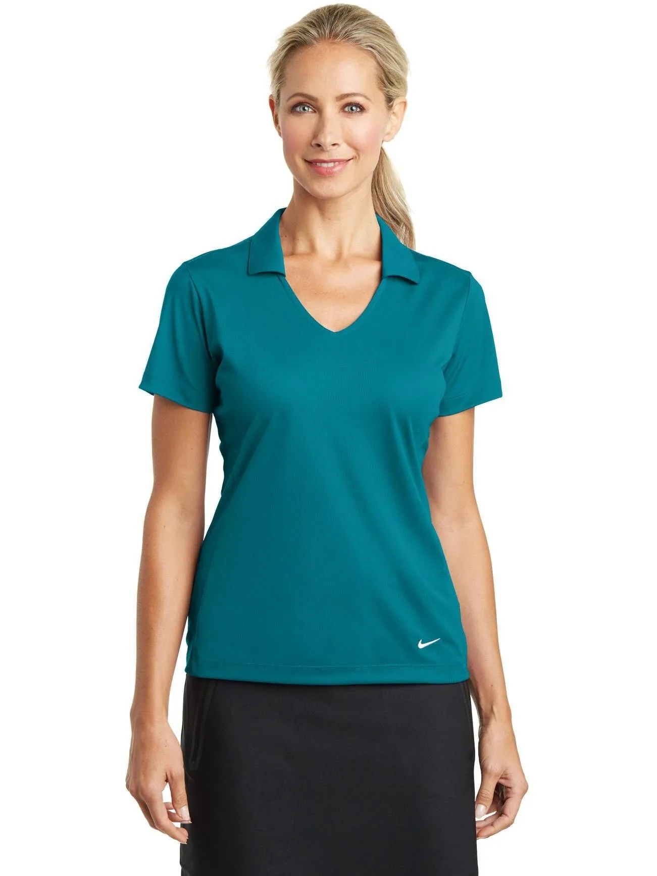 NIKE Ladies Dri-FIT Vertical Mesh Polo