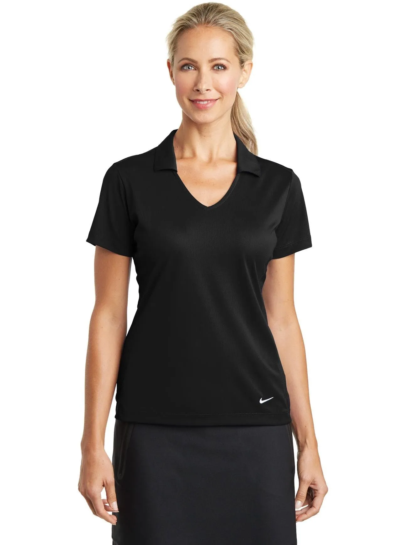 NIKE Ladies Dri-FIT Vertical Mesh Polo