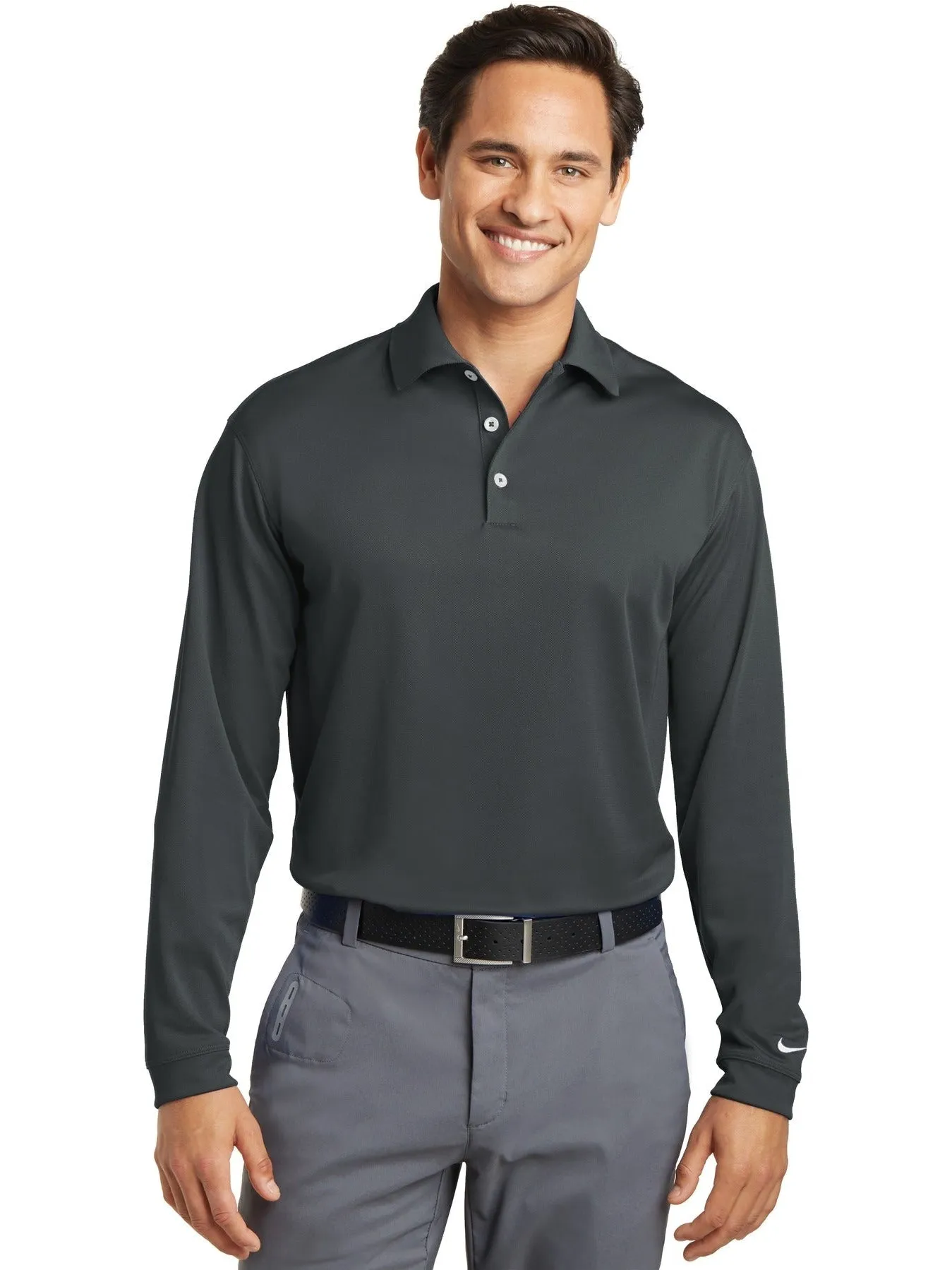 NIKE Long Sleeve Dri-FIT Stretch Tech Polo