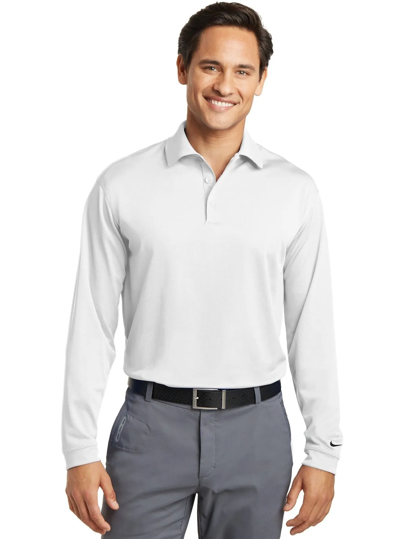 NIKE Long Sleeve Dri-FIT Stretch Tech Polo
