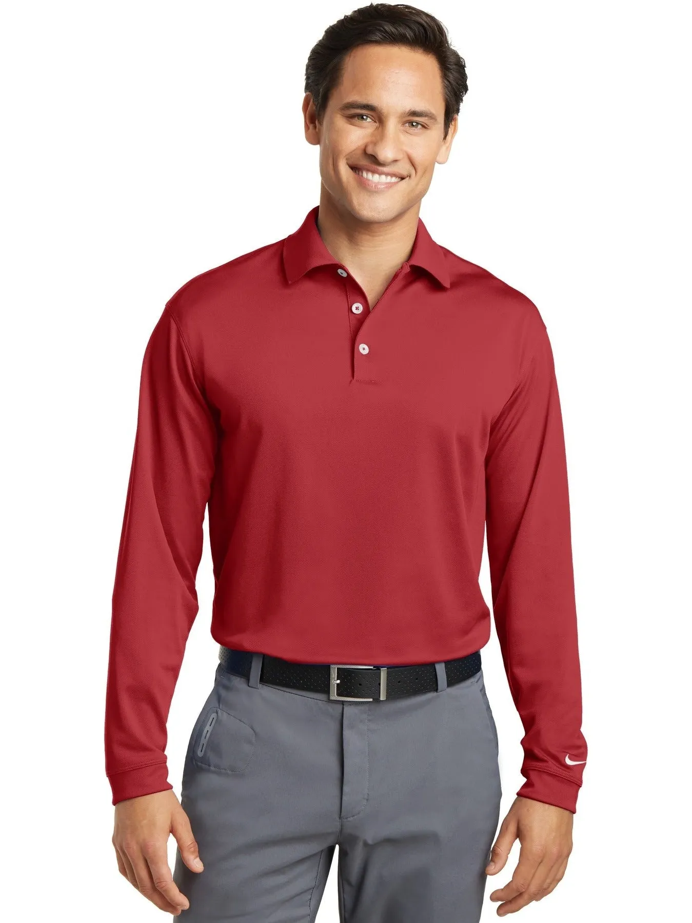 NIKE Tall Long Sleeve Dri-FIT Stretch Tech Polo