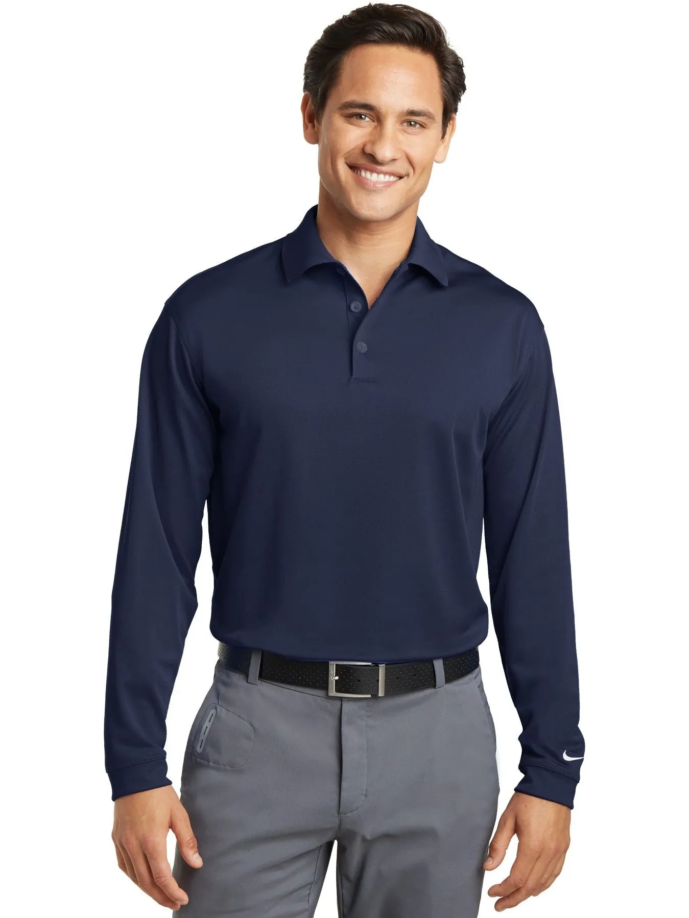 NIKE Tall Long Sleeve Dri-FIT Stretch Tech Polo