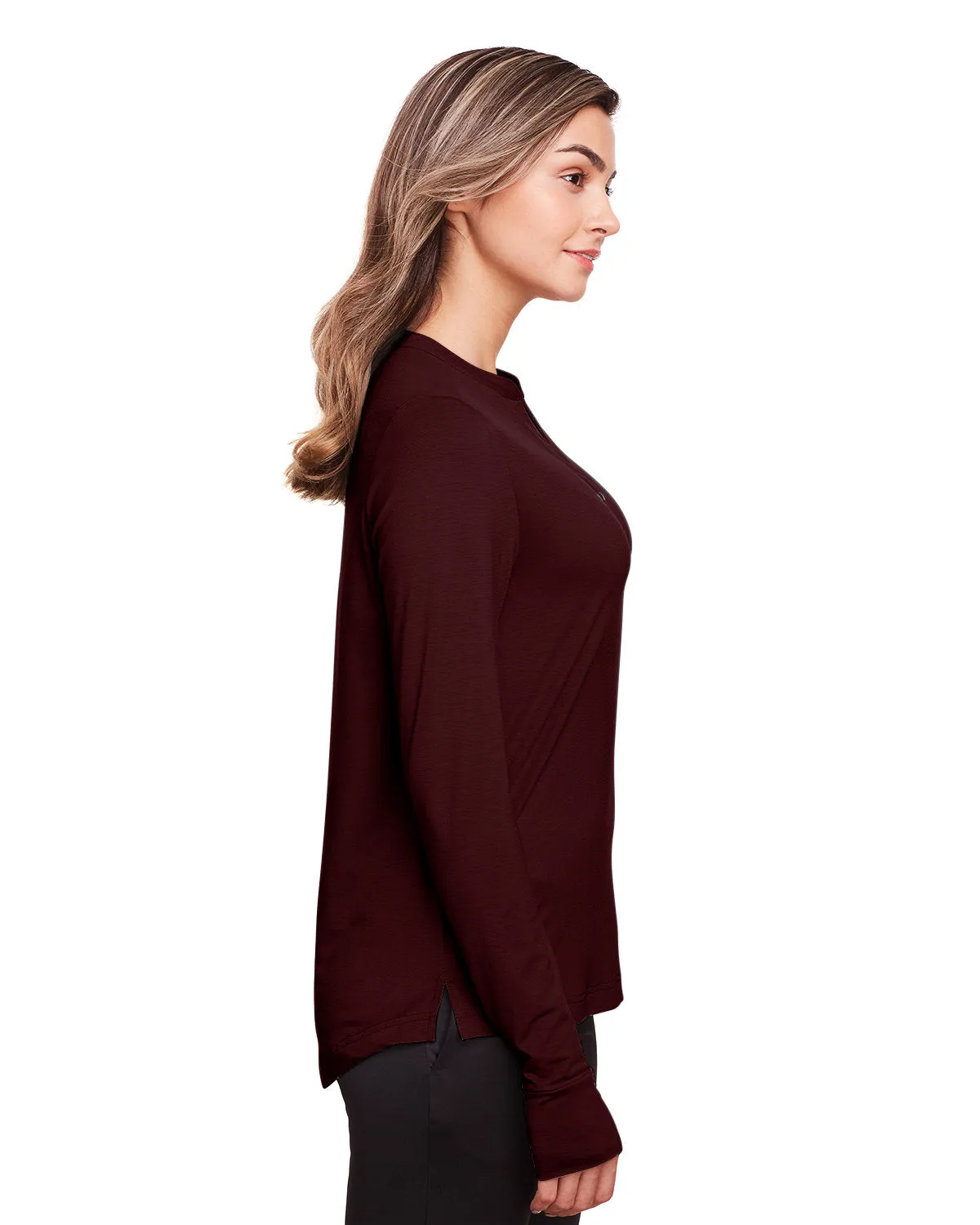 North End Ladies Jaq Snap-Up Stretch Performance Pullover