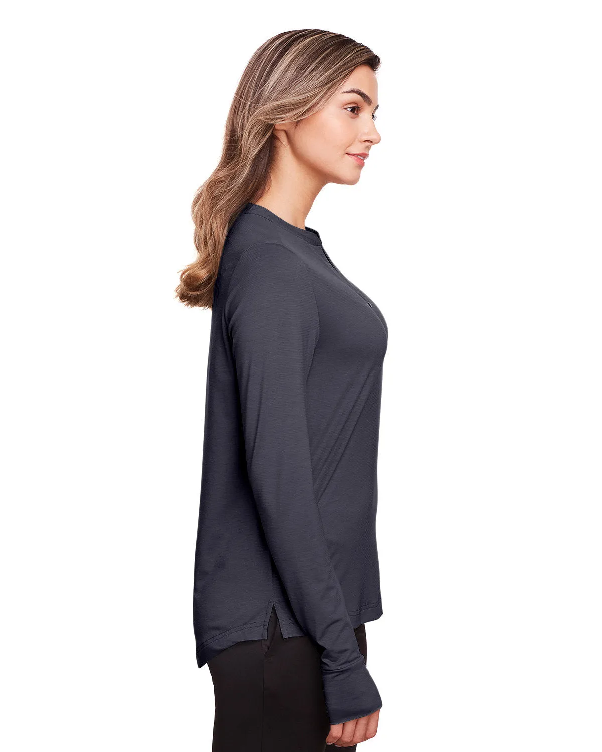 North End Ladies Jaq Snap-Up Stretch Performance Pullover