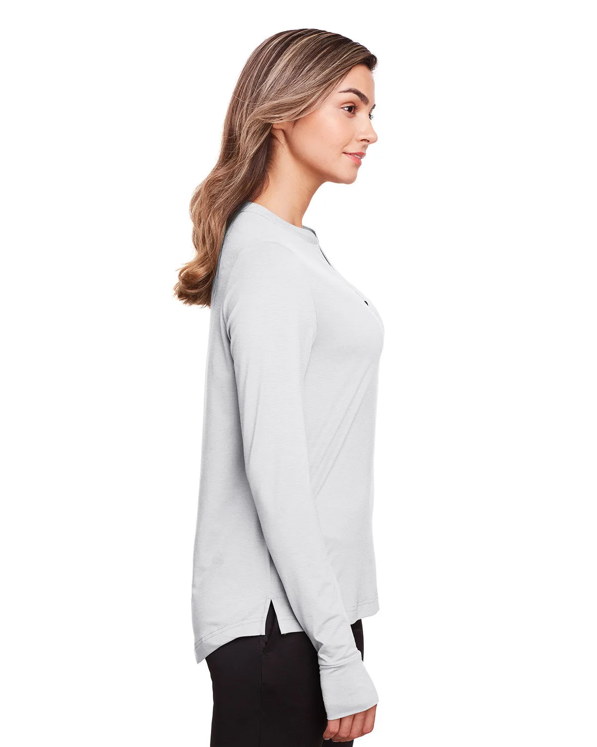 North End Ladies Jaq Snap-Up Stretch Performance Pullover