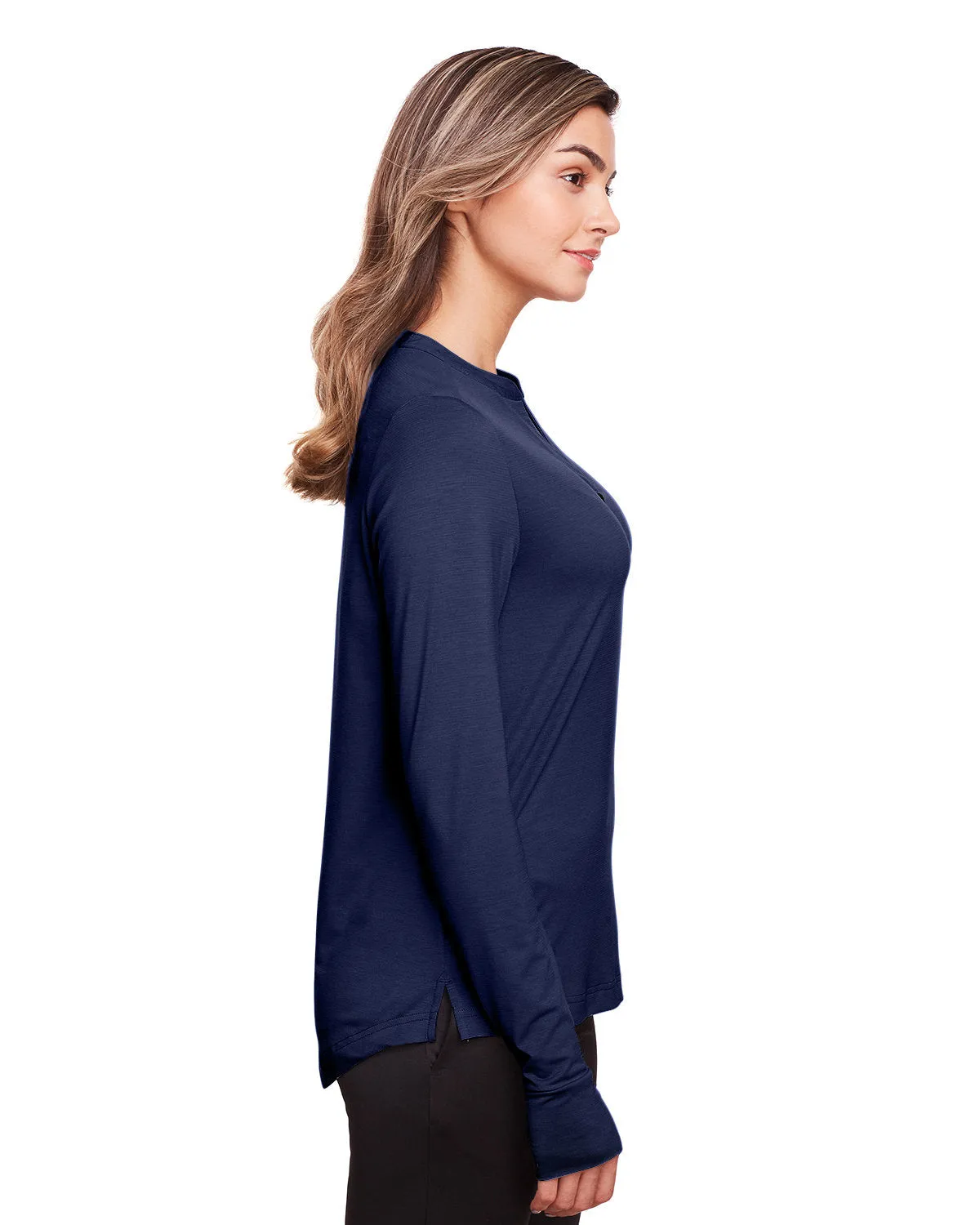 North End Ladies Jaq Snap-Up Stretch Performance Pullover