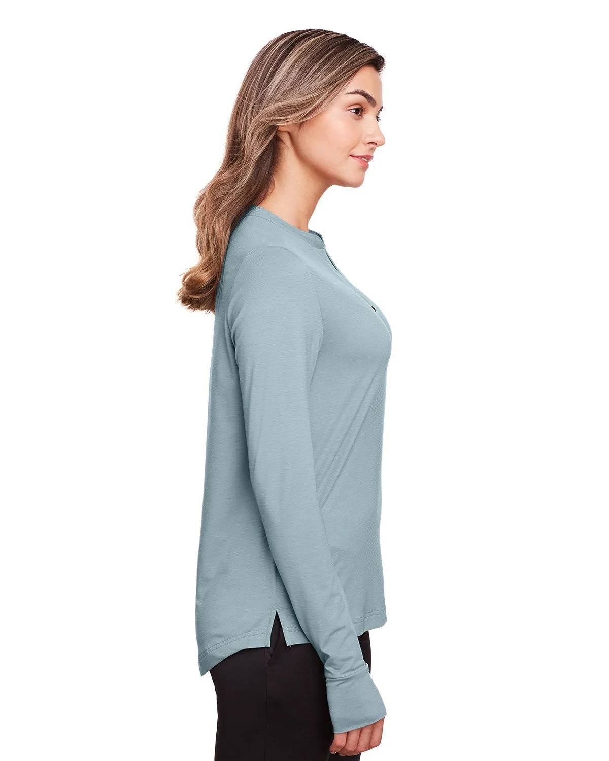 North End Ladies Jaq Snap-Up Stretch Performance Pullover