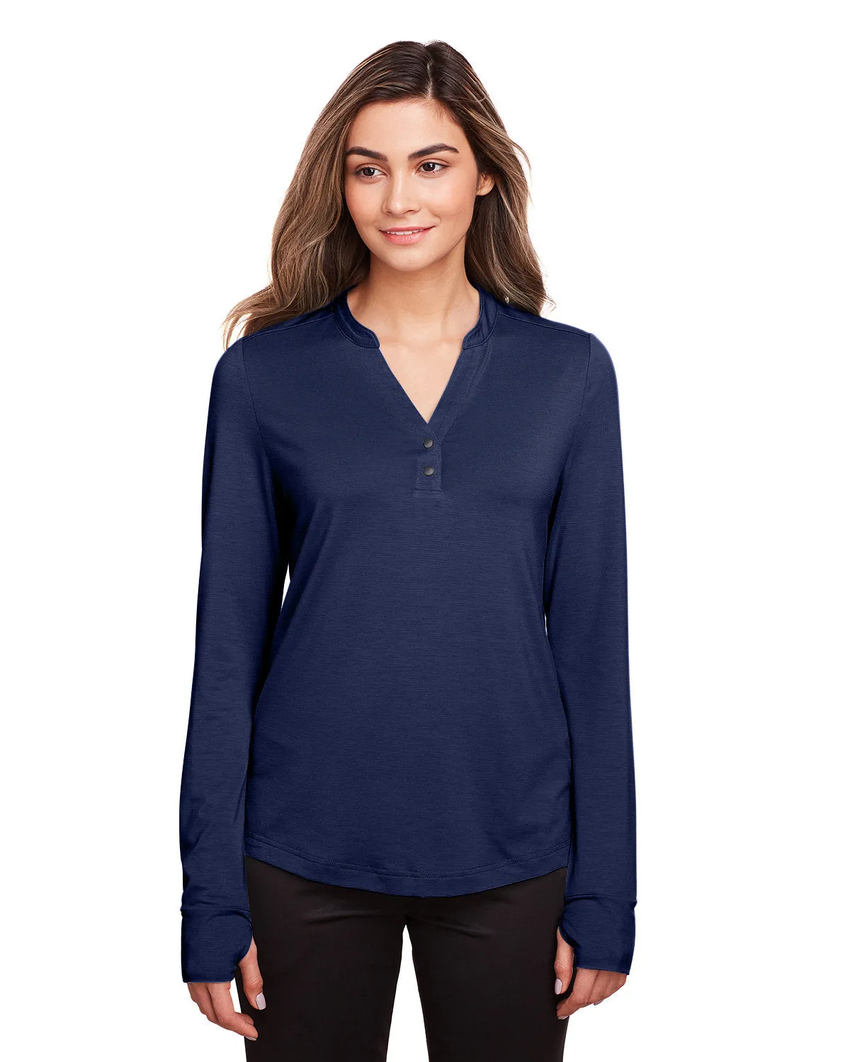 North End Ladies Jaq Snap-Up Stretch Performance Pullover