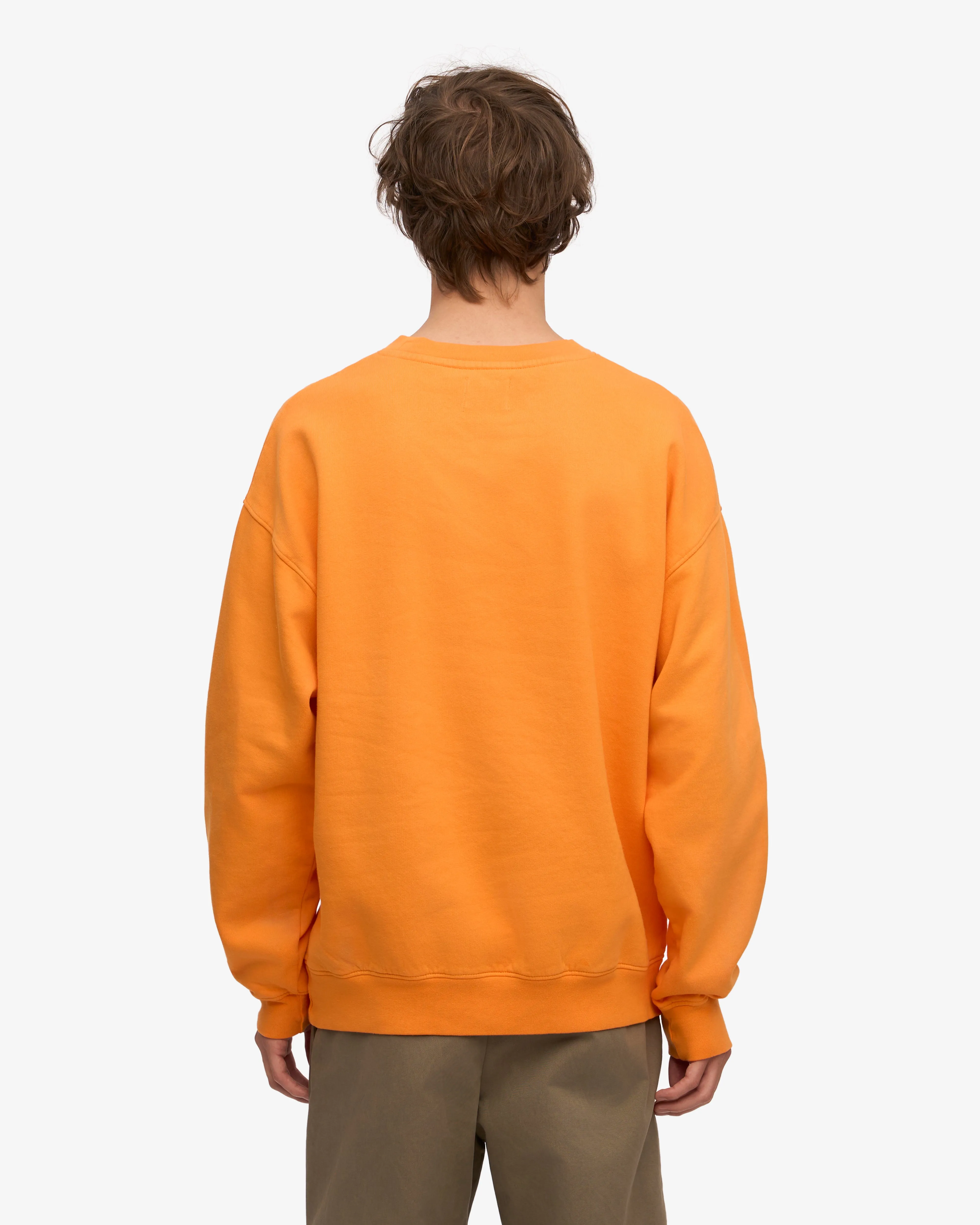 Organic Oversized Crew - Sunny Orange