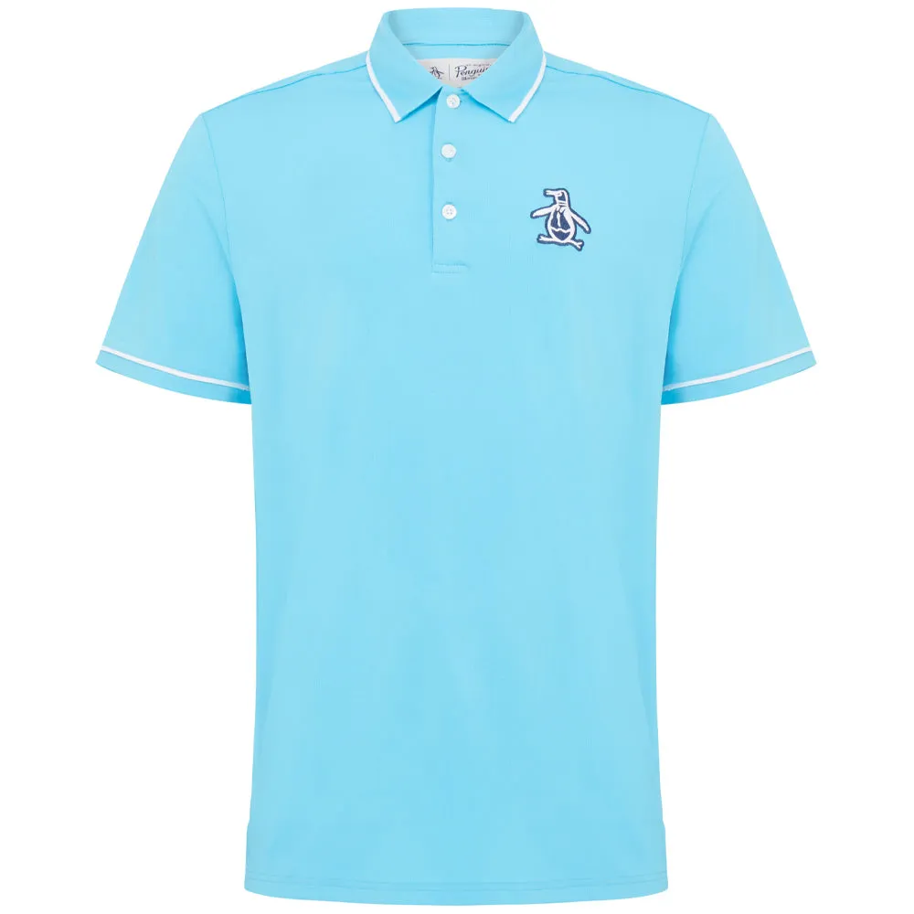 Original Penguin Heritage Piped Polo Shirt - Aquarius