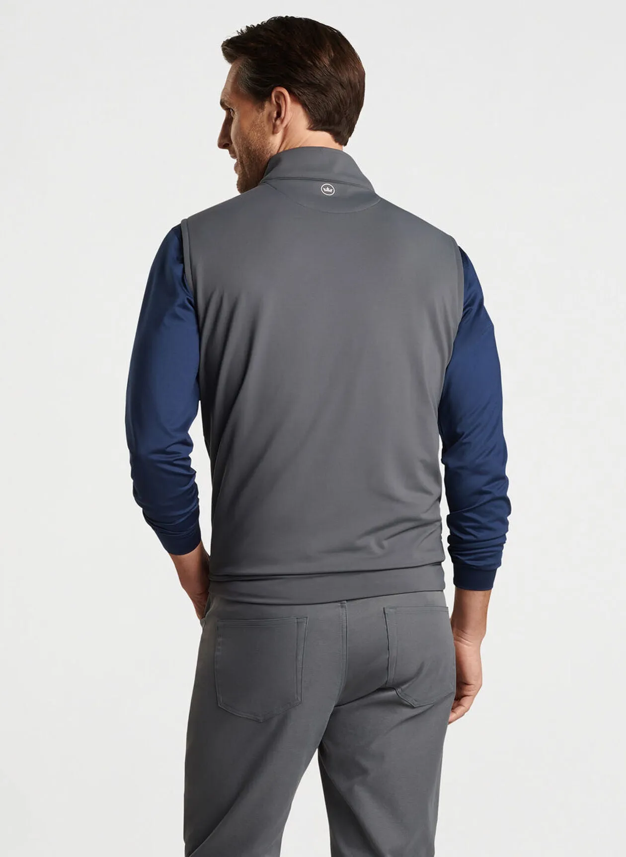 Peter Millar Galway Stretch Loop Terry Quarter-Zip Vest