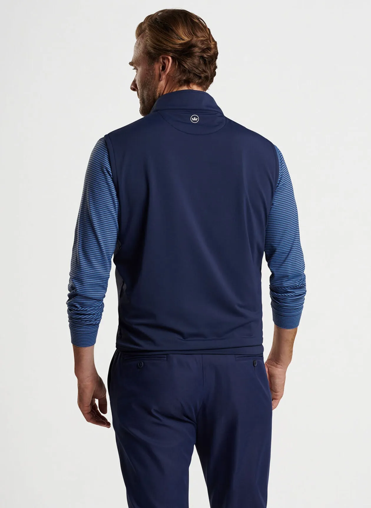 Peter Millar Galway Stretch Loop Terry Quarter-Zip Vest
